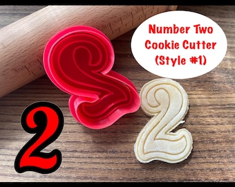 Number Two Cookie Cutter and Stamp