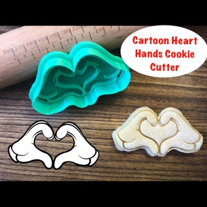 Heart Cookie Cutter, Hands, Love, Cartoon, Cookie Cutter and Stamp