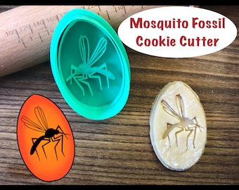 Mosquito Fossil Cookie Cutter | Fossil Cookie Cutter | Dinosaur Themed Cookie Cutter| Bug Cookie Cutter