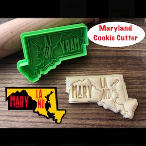 Maryland Cookie Cutter, United States, Cookie Cutter and Stamp