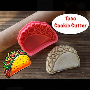Taco Cookie Cutter, Food, Cookie Cutter and Stamp