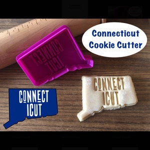 Connecticut Cookie Cutter, United States, Cookie Cutter and Stamp