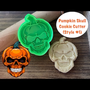 Pumpkin Cookie Cutter, Halloween, Skull, Fall, Autumn, Cookie Cutter and Stamp