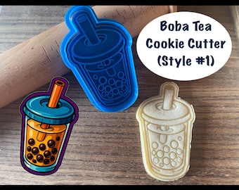 Boba Tea Cookie Cutter and Stamp