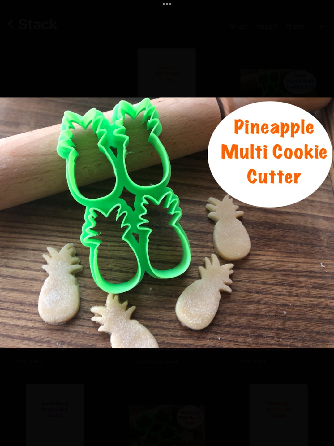 Pineapple Cookie Cutter, Fruit, Multi Cookie Cutter Etsy