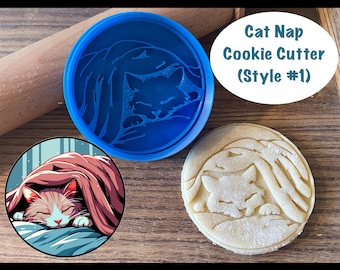 Cortador de galletas de gato, mascota, animal, manta, cortador de galletas y sello