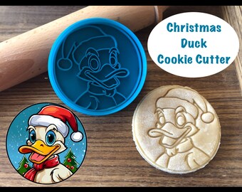 Duck Cookie Cutter, Christmas, Bird, Cookie Cutter and Stamp