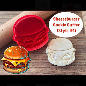 Cheeseburger Cookie Cutter and Stamp