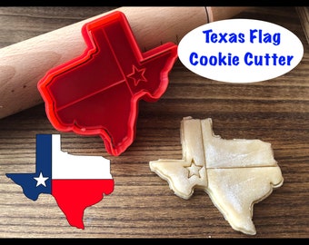 Texas Cookie Cutter, Flag, United States, Cookie Cutter and Stamp