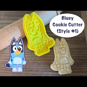 Dog Cookie Cutter, Blue Heeler Cookie Cutter and Stamp