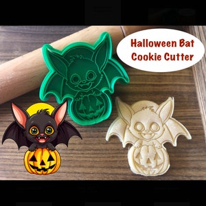 Halloween Cookie Cutter, Bat, Pumpkin, Fall, Autumn, Cookie Cutter and Stamp