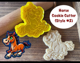 Horse Cookie Cutter, Farm, Barnyard, Animal, Cookie Cutter and Stamp