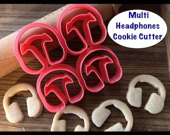 Headphones Cookie Cutter, Music, Multi Cookie Cutter