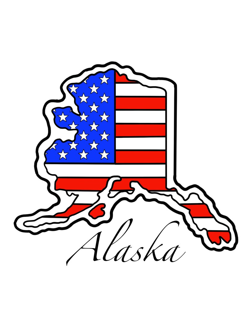 Alaska Cookie Cutter, United States, Flag, 4th of July, Cookie Cutter ...