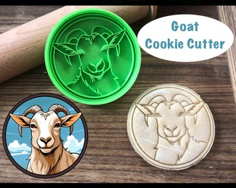 Goat Cookie Cutter, Farm, Barnyard, Animal, Cookie Cutter and Stamp