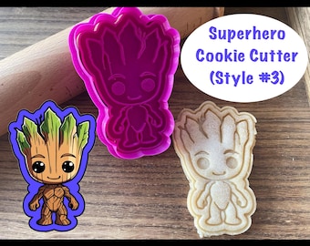 Superhero Cookie Cutter and Stamp