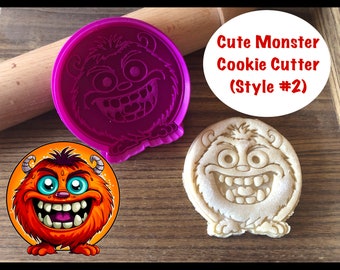 Monster Cookie Cutter, Cute, Halloween, Cookie Cutter and Stamp