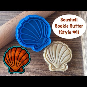 Cortador de galletas y sello de concha marina