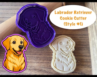 Labrador Retriever Cookie Cutter, Dog Cookie Cutter and Stamp