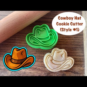 Cowboy Hat Cookie Cutter and Stamp
