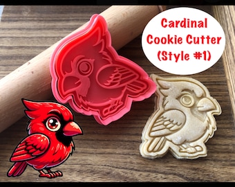 Cardinal Cookie Cutter, Bird, Cookie Cutter and Stamp