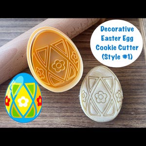 Easter Egg Cookie Cutter and Stamp