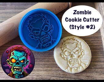 Zombie Cookie Cutter, Halloween, Horror, Monster, Cookie Cutter and Stamp