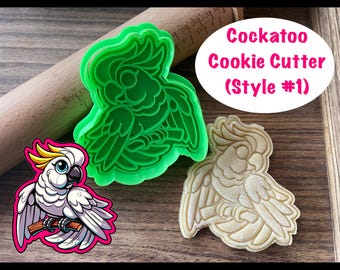 Cockatoo Cookie Cutter, Bird Cookie Cutter and Stamp