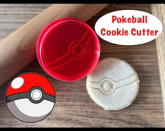 Anime Cookie Cutter, Creature Catcher Cookie Cutter and Stamp