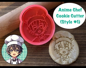 Anime Cookie Cutter, Chef, Cook, Cookie Cutter and Stamp
