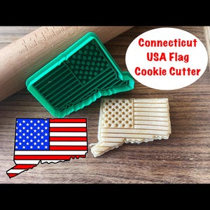 Connecticut Cookie Cutter, United States, 4th of July, Cookie Cutter and Stamp