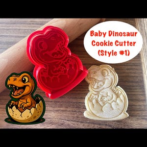 Baby Dinosaur Cookie Cutter and Stamp