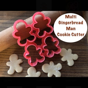Gingerbread Man Cookie Cutter, Christmas, Multi Cookie Cutter