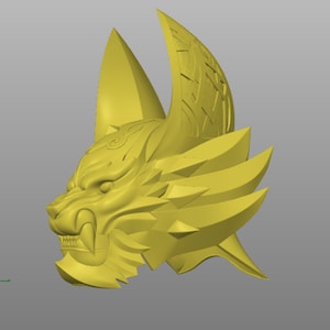 GOLDEN KNIGHT GARO Helmet wearable for 3D print
