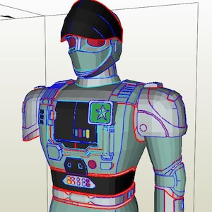 full JIBAN metal heroes template patturn for cosplay maker sostume armor