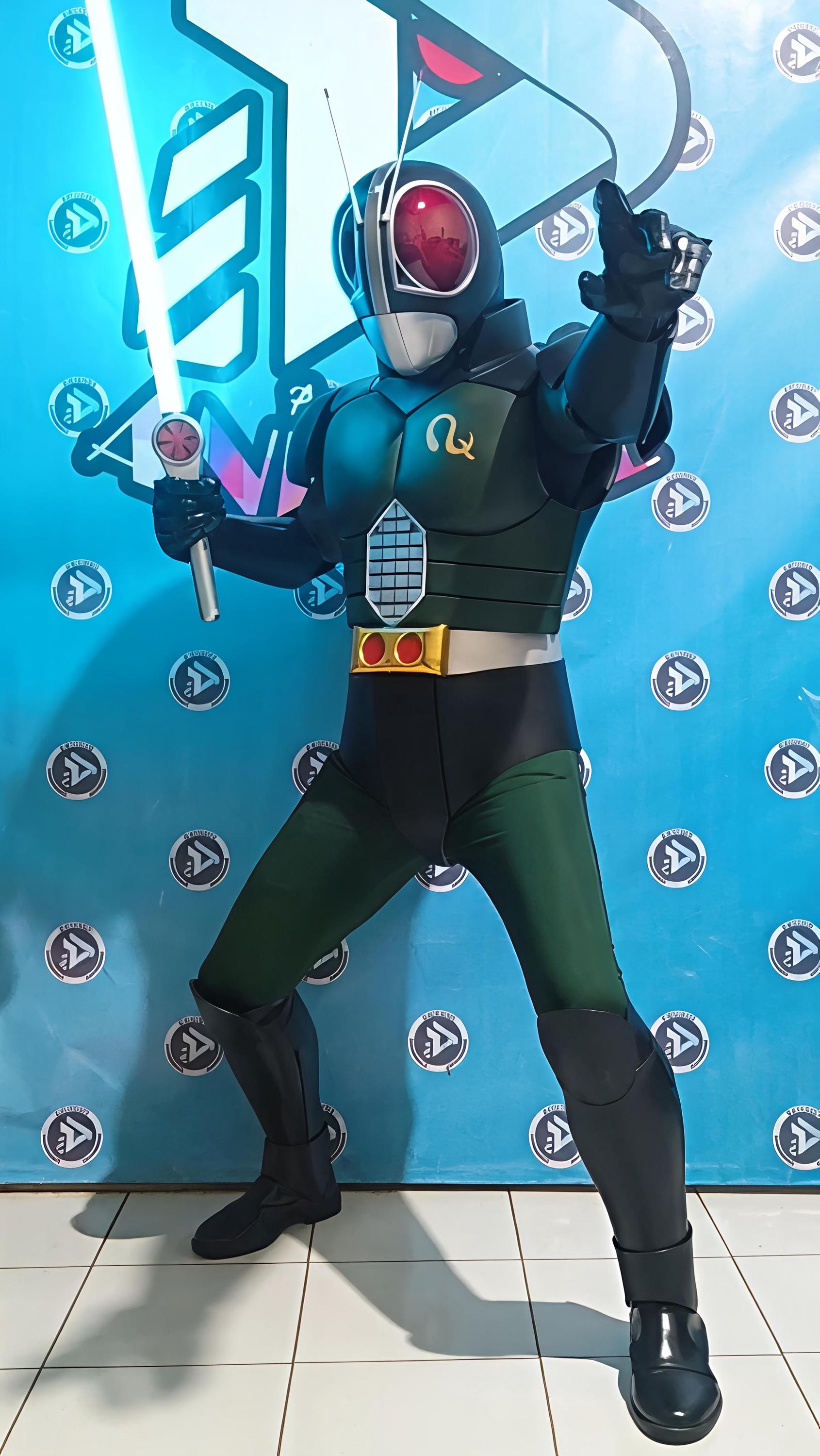 BLACK RX 仮面ライダー フルスーツ コスプレ用 着用可能スーツ 特撮