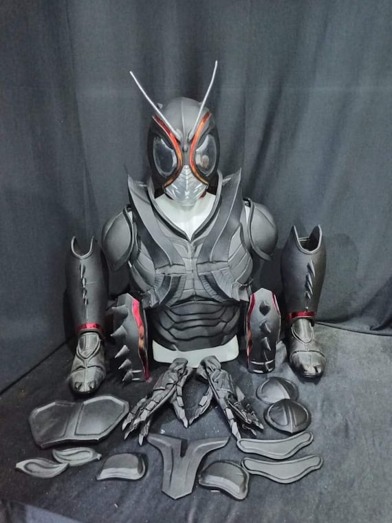 仮面ライダーBLACK SUNブラックサンコスプレ 1/1スケール 塗装完成品 仮面ライダー BLACK sun 等身大 1/1 リアルマスク ブラック サン