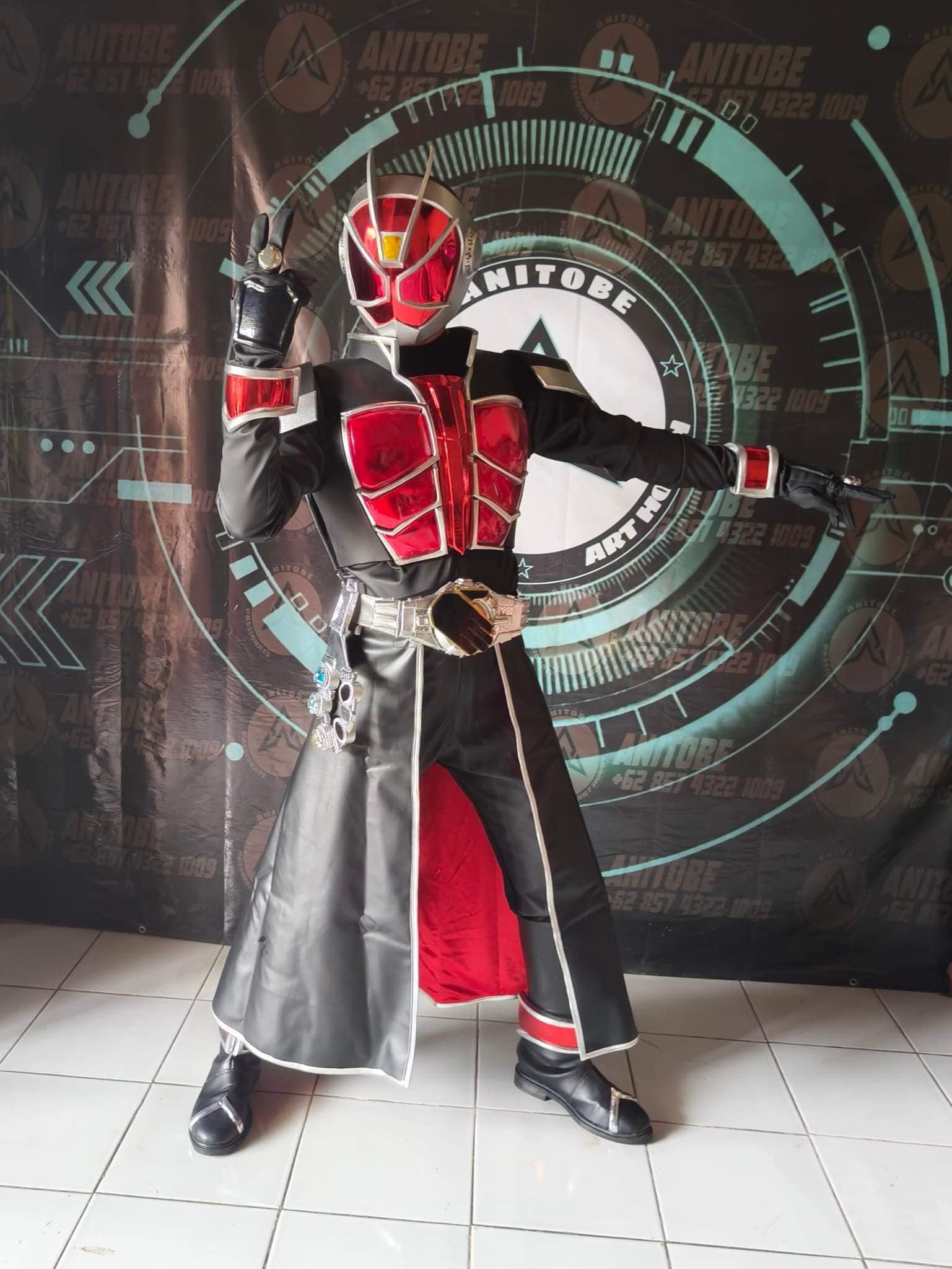 手作り仮面ライダーウィザードコスプレ衣装：フルアーマースーツ