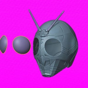 Shadowmoon 3D print File of Kamen Rider Black RX series for cosplay
