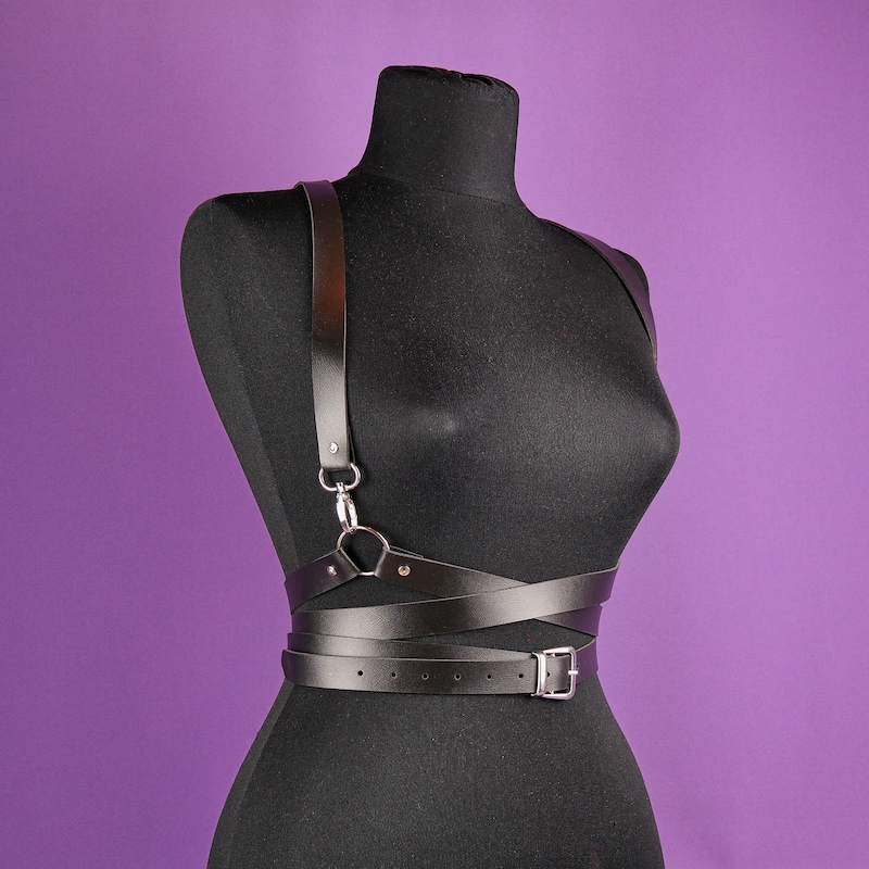 Verstellbares Damen-Leder-Harness - Zado