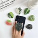Fast shipping! Monstera Deliciosa Leaf Phone Holder- Tropical Foliage Griptok- Monstera Phone Stand- Plant Phone Grip- IPhone Accessories
