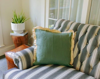 Handmade Ruffle Pillow