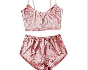 Velvet Pajama Set - Etsy Australia