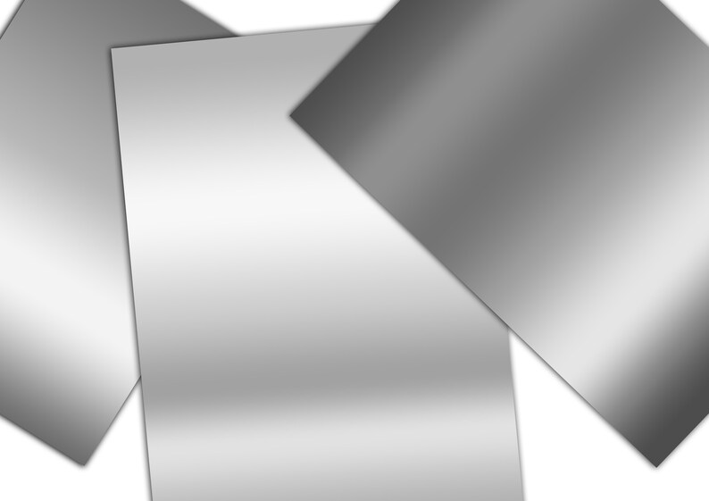 Metallic Silver Gradient Seamless Digital Paper: Silver Gradient Paper ...
