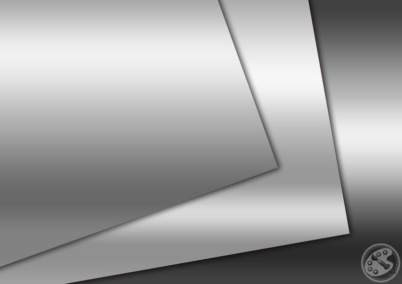 Metallic Silver Gradient Seamless Digital Paper: Silver Gradient Paper ...