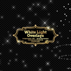 White Light Overlays: bokeh light overlay glow lens flare white sparkle overlays twinkle star clipart holiday party photo light overlays png