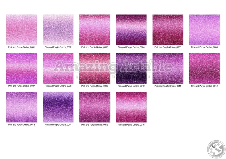 Pink & Purple Ombre Digital Paper: seamless pink glitter gradient background luxury shimmer pink and purple digital paper red pink ombre image 7