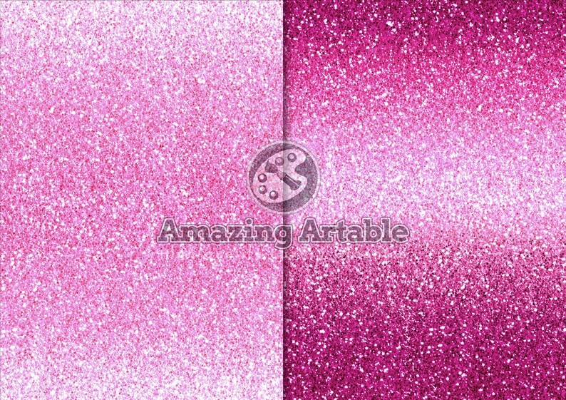 Pink & Purple Ombre Digital Paper: seamless pink glitter gradient background luxury shimmer pink and purple digital paper red pink ombre image 3