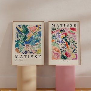 Conjunto de 2 impressões de Matisse, Paisagem em Collioure e La Japonaise, pôsteres de Henri Matisse, Envio para todo o mundo do Reino Unido, EUA, Austrália, Europa : )