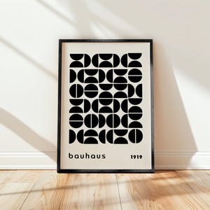 Plakat Bauhaus, druk graficzny Bauhaus, druk artystyczny Bauhaus, plakat wystawy Bauhaus, statek na całym świecie z Wielkiej Brytanii, USA, Australii, UE :)